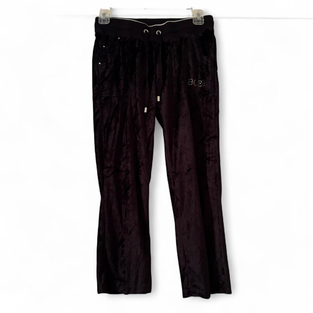 NWT BCBGMaxAzria Black Velour Tracksuit Butterfly Fairy - Picture 5 of 6